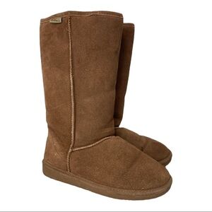 BearPaw Emma Tall Suede Upper Sheepskin/Wool Blend Lining Sz 9